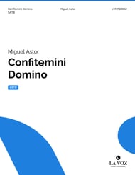 Confitemini Domino SATB choral sheet music cover Thumbnail